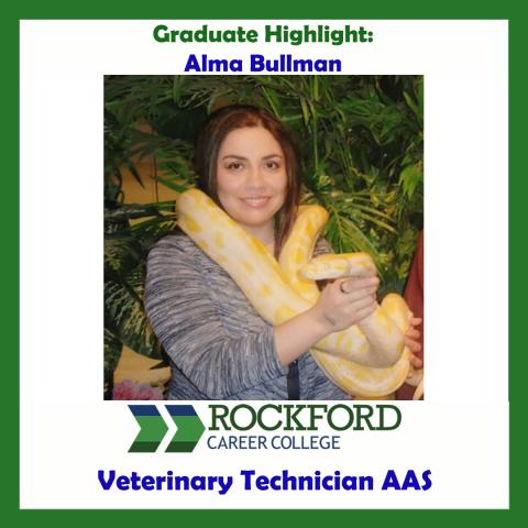 We Proudly Present Veterinary Technician Graduate Alma Bullman